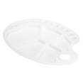 thumbnail image 3 of Uxcell 17 Wells Paint Tray Palette, Painting Pallet Holder Large Fish Shape for Watercolor Gouache, White, 3 of 6