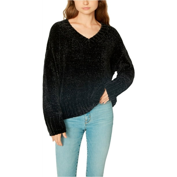 Sanctuary Clothing suéter de chenilla para mujer, negro, grande Sanctuary Clothing Pull-over
