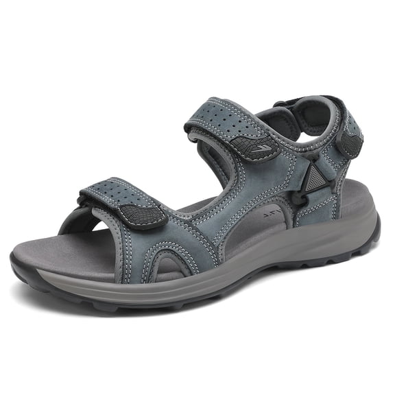 Rumpra Men's Hiking Sandals, Casual Wear Open Toe Water Shoes, Sport Sandals with Adjustable Straps, for Outdoor Beach Walking