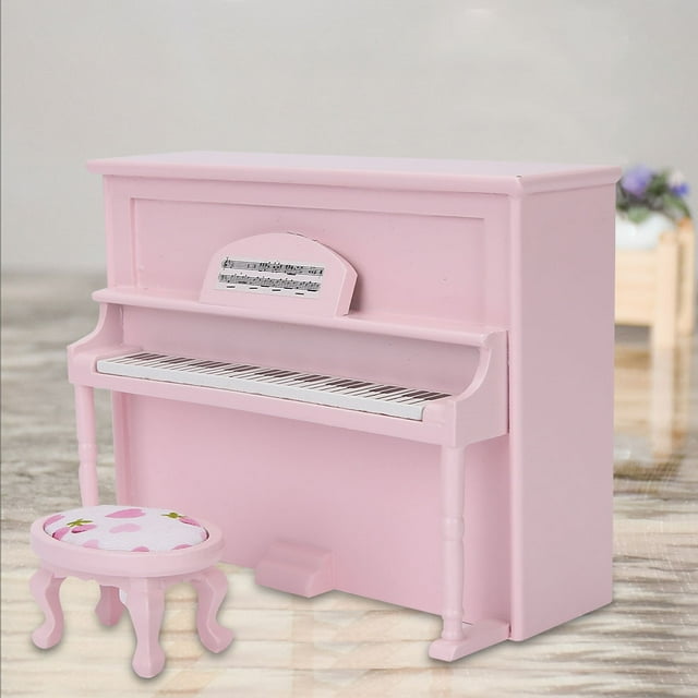 Mini piano vertical BuyWeekMX 1:12 Accesorios para casa de muñecas