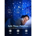 thumbnail image 3 of Un proyector de luz nocturna para niños, un proyector de luz nocturna con música Bluetooth para niños, un proyector de luz para bebés con temporizador giratorio 360, bombillas que cambian de color pa, 3 of 5