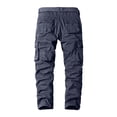 thumbnail image 4 of ENCCRWIN Men's Heavy-Duty Multi-Pocket Work Pants, Reinforced Knees, Comfortable Fit for Work, Hiking, and Casual Everyday Use,Dark Blue 32, 4 of 5