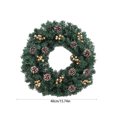 thumbnail image 3 of Hwkond Pre-Lit Christmas Garland Christmas Wreath Christmas Rattan Indoor Hanging Scene Arrangement Wall Decoration 40cm Christmas Decorations Wreaths For Front Door, 3 of 6