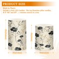 thumbnail image 6 of Yayeee Flameless Candles with Remote Flickering Battery Operated Multi Color Changing, Small Black Flowers, 6 of 7