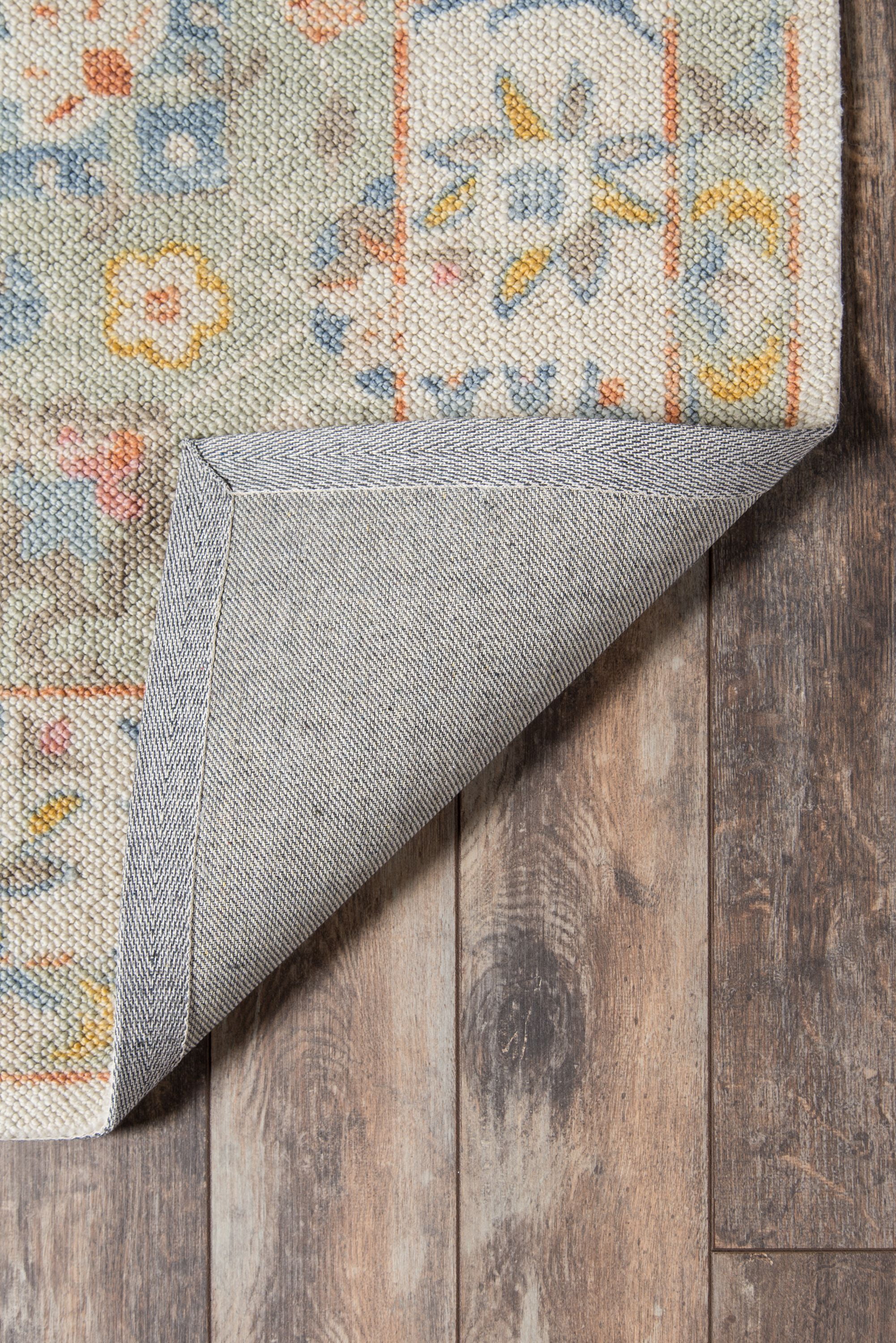 Momeni Anatolia Machine Made Wool and NylonLight Blue Area Rug 3'3" X 5'