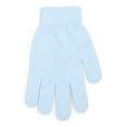 thumbnail image 3 of Time and Tru Women's Knit Gloves, 2-Pack, Isla Blue/Winter White, 3 of 4