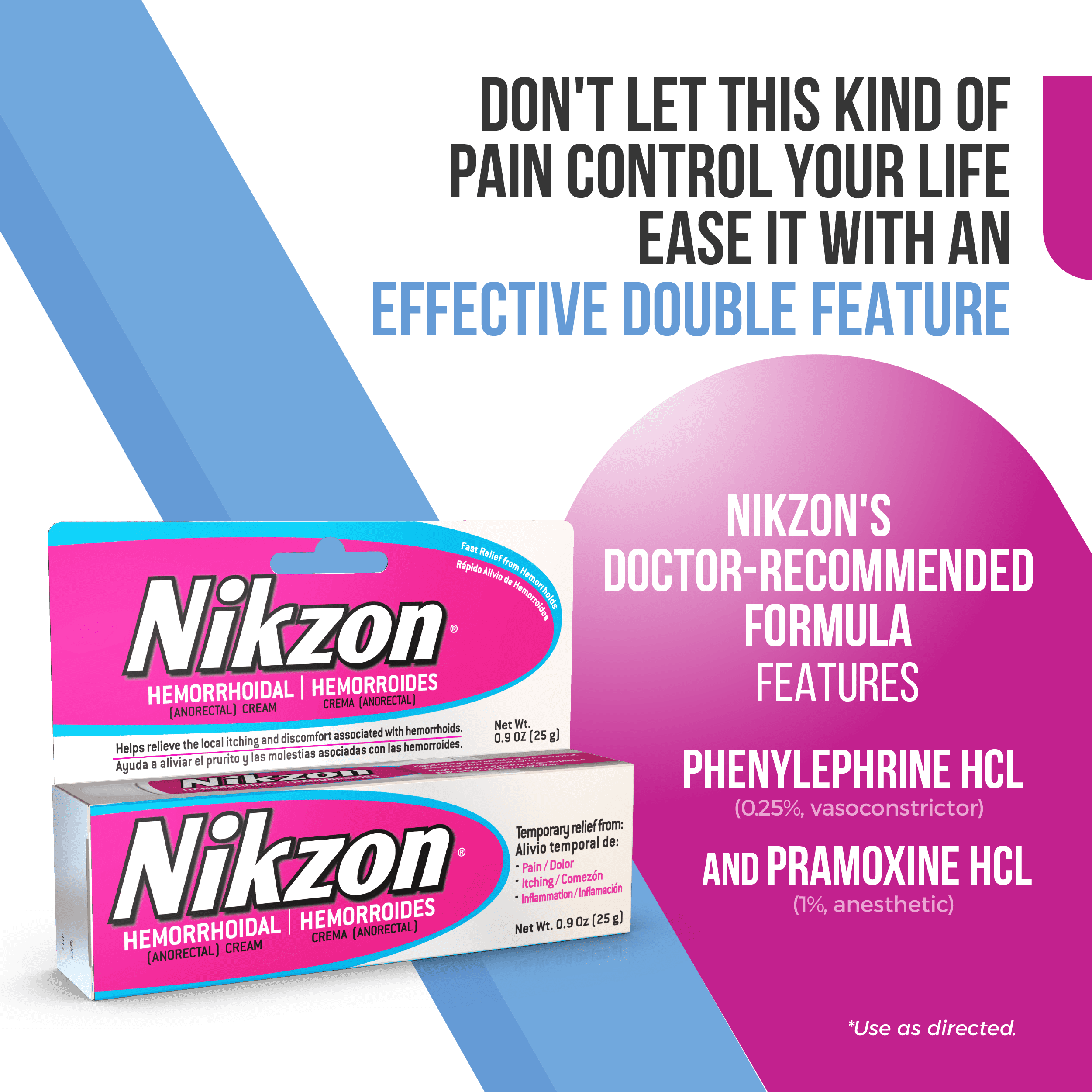 NIKZON - Hemorrhoidal Itching Soothing Cream 0.9 Oz (6 Pack)