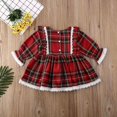thumbnail image 4 of Bébé bébé Filles Noël Plaid Robe Noël Concours Fête Princesse Dentelle Tutu Robe 1-6 Ans, 4 of 4