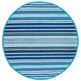 thumbnail image 4 of SAFAVIEH Montauk Kenyon Southwestern Cotton Area Rug, Blue/Ivory, 8' x 10', 4 of 10