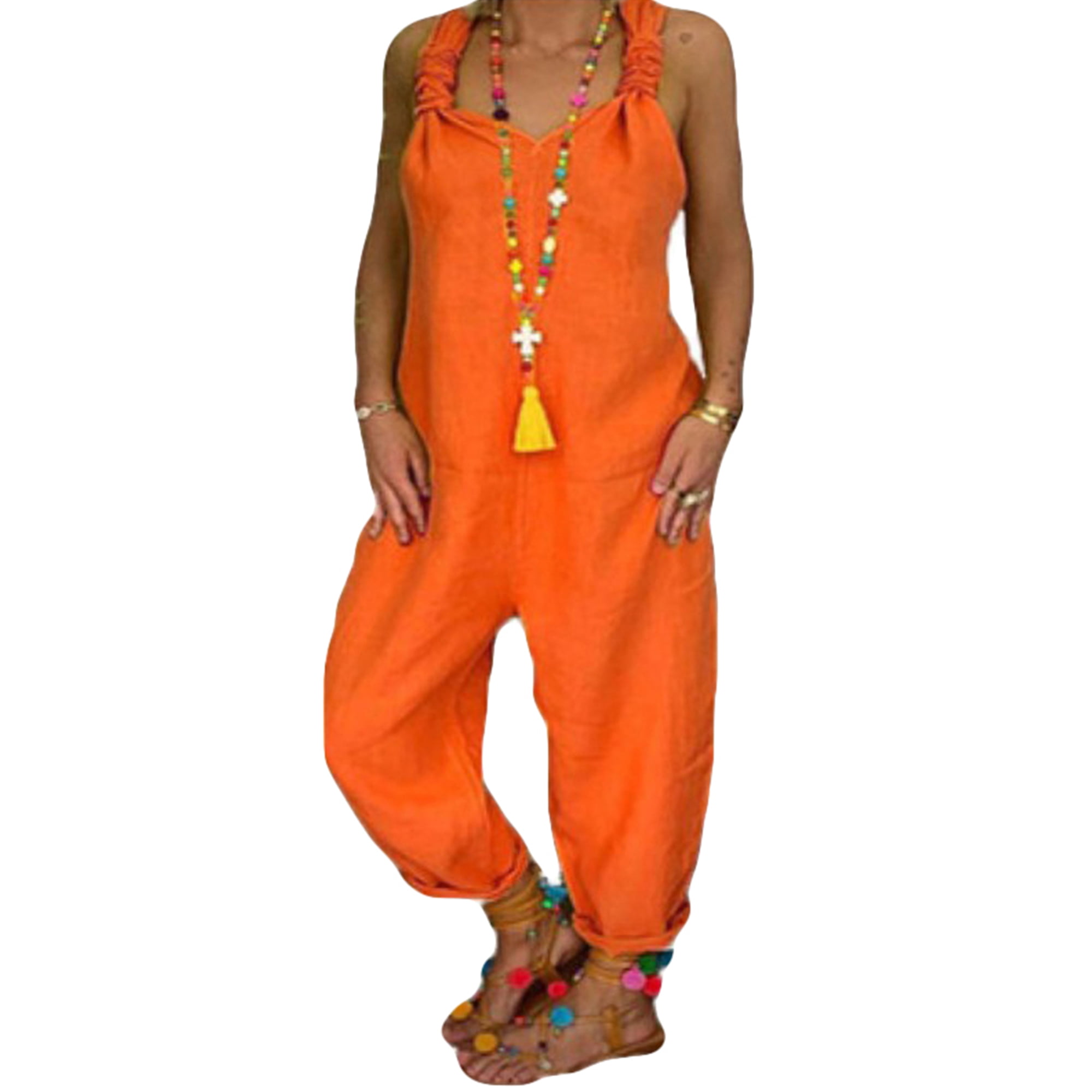 Livingsenburg Couple Clothes Jumpsuits Harem Oversize Overalls Casual Baggy Sleeveless Jumpsuit Playsuit Trousers Pants Dungarees For Women Men Clothing Jumpsuits Playsuits Cate Org