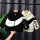 thumbnail image 2 of Chaqueta gruesa con forro polar para niños, otoño/invierno, nuevo estilo, ropa para niños y mujeres, Top elegante de lana de cordero, cálido para niños, 2 of 5