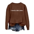 thumbnail image 5 of Chandail en Molleton d'Hiver pour Femmes Mode Festive Imprimé de Noël Col Rond Haut Mignon à Capuche Chandails en Molleton Confortables pour Femmes Chandails en Molleton à Capuche pour Femmes Dames Chandails en Molleton pour Filles Softball Échauffement, 5 of 5