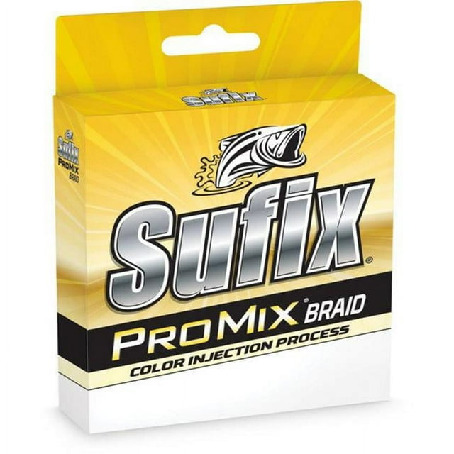 Sufix 1130246 15 lbs ProMix Braid Fishing Line - 300 yards, Low-Vis Green