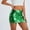 Green, variant on Women's Sequin Skirt Sparkle Stretchy Bodycon Mini Skirts (Blue L)