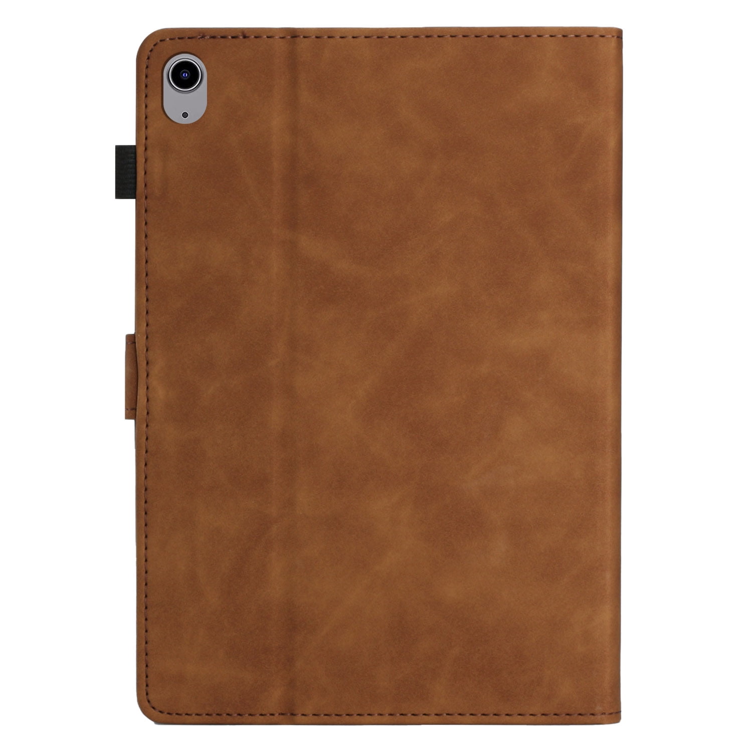Allytechgroup for iPad (A16) 11th Generation 11 inch Case 2025 with Stand/Pencil Holder/Card Pockets/Magnetic Closure Smart Embossed Palm Tree PU Leather Folio Wallet Cover, [Auto Wake/Sleep], Brown