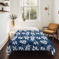 thumbnail image 4 of Blue Leaves Tapestry for Bedroom Wall Hanging Tapestry, Farmhouse Pastoral Spring Leaf Branch Ceiling Backdrop Tapestries Poster Blanket Wall Decor for Teens Room Living Room Dorm 59" x 90", 4 of 8