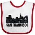 thumbnail image 3 of Inktastic San Francisco Skyline with Grunge Boys or Girls Baby Bib, 3 of 4