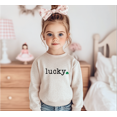 thumbnail image 4 of Bump and Beyond Designs Toddler St. Patrick's Day Shirt, Lucky Sweatshirt (Heather Grey 3T), 4 of 5