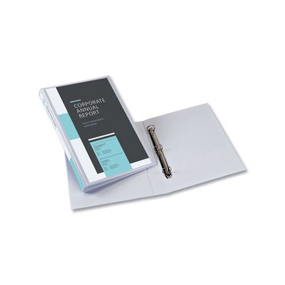 Legal Durable View Binder with Round Rings 3 Rings, 1" Capacity, 14 x 8.5, White