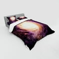thumbnail image 2 of Ambesonne Galaxy Bedding Set 4 Pcs, Alluring Space Hole, Queen, Black Pink Beige, 2 of 2