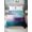Teal Purple White, variant on Twin Flat Sheet Only Colorful Stripes Rainbow Soft Microfiber Cooling Bedding Sheets Watercolor Line Minimalist Geometric Flat Bed Sheet