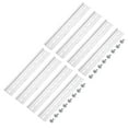 thumbnail image 1 of Unique Bargains DIN Rail Slotted Aluminum Mounting Guide 8 Inch x 1.4 Inch x 0.3 Inch Silver 8 Pcs, 1 of 4