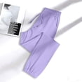 thumbnail image 2 of Women's Lightweight Quick Dry Jogger Pants 2026 Summer Stretch Elastic Waist Breathable Outdoor Athletic Lounge Trousers with Pockets Purple L, 2 of 7