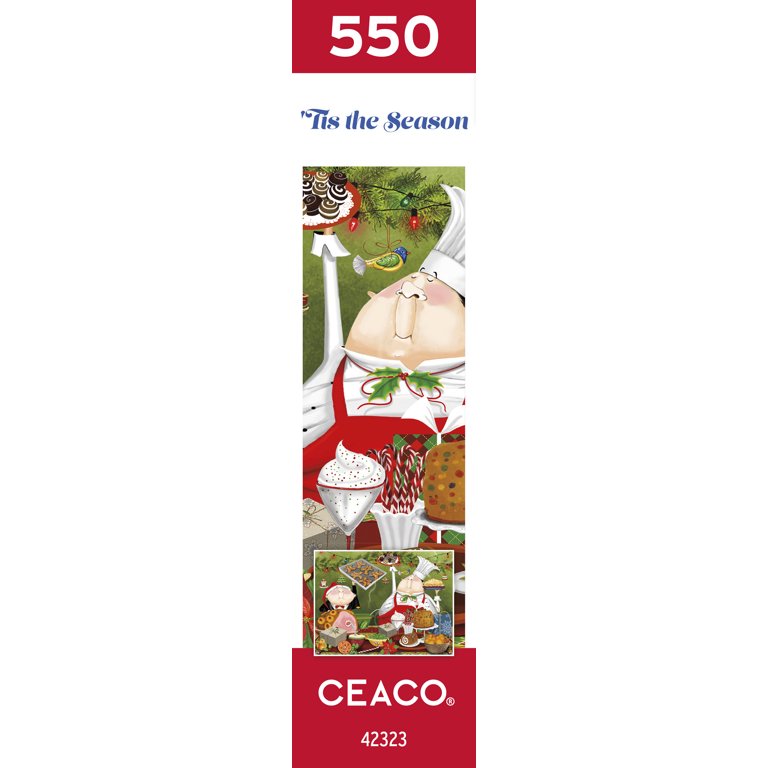 Ceaco 550-Piece Tis the Season Bon Appetit Holiday Jigsaw Puzzle