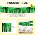 thumbnail image 3 of Uxcell 6-Pack Foil Fringe Garland 10 Feet Shiny Metallic Foil for Parties and Events Green, 3 of 7