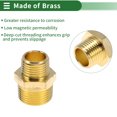 thumbnail image 3 of Accesorios de tubería de latón Unique Bargains 3/4" x 1/2"NPT nipple hexagonal reductor 2 piezas, 3 of 7