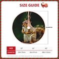 thumbnail image 2 of Xecao Squirrels Eating Peanuts On The Tree Pattern Christmas Tree Skirt Round Xmas Tree Mat Base Cover for Holiday Home Decorations-30", 2 of 6