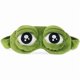 thumbnail image 3 of Shinywear Cute Sleeping Mask Eye Mask Plush Blindfold Travel Sleep Masks Super Soft Funny Eye Cover (Green Frog), 3 of 5