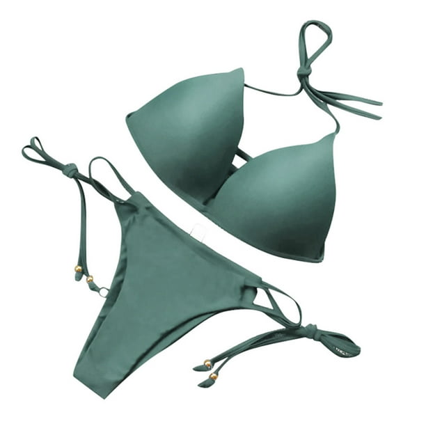 Cómodo conjunto de bikini para mujer Traje de baño Push-Up Sujetador con relleno Traje de baño Ropa de playa OAVQHLG3B Store lin121212