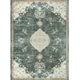 thumbnail image 3 of Beverly Rug Machine Washable Easy Cleaning Indoor Non-Slip Rugs Green / Cream 8'x10', 3 of 9
