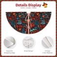 thumbnail image 3 of Sikiie Doodle Barbeque Nativity Christmas Tree Skirt, Jesus Christian Winter Holiday Tree Mat Decoration(30-48IN)30", 3 of 6