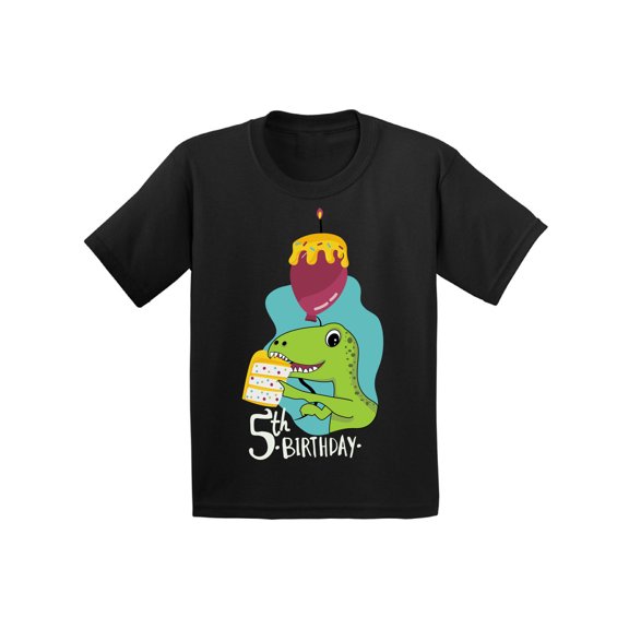Awkward Styles Dinosaur Birthday Shirt for 5 Year Old 5th Birthday Party Shirt Dinosaur Gifts for Kids Dinosaur Themed Birthday Party 5th Birthday Boy Shirt Gifts for 5 Year Old Birthday Girl Shirt