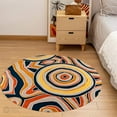 thumbnail image 6 of Teppich Homes Handmade Round Tufted Wool Rug 14x14 - Geometric Pattern Carpet for Living Room And Hallway, 6 of 7