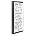 thumbnail image 3 of Stupell Industries Dear God Motivational Phrase Religious Painting Black Floater Framed Canvas Art Print Wall Art, 15 x 31, 3 of 9