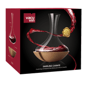 Vacu Vin Swirling Carafe Crystal Glass Decanter