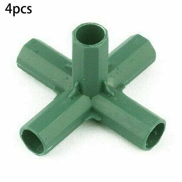 4Pcs Plastic Garden Climb Plant Awning Joints Connector Frame Greenhouse Bracket