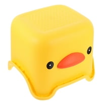 Creative Duck Shaped Stool for Home Use Portable Kids Chair in Yellow Color Plastic Material
