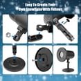 thumbnail image 4 of Htwon Snowflake Projector Lights Christmas Decor Outdoor LED Snowfall Landscape Lamp, Black, 4 of 30