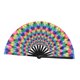 thumbnail image 5 of Abanico de mano plegable, accesorio decorativo, para bodas, bailes, cosplay y eventos. Pavo real, 5 of 9