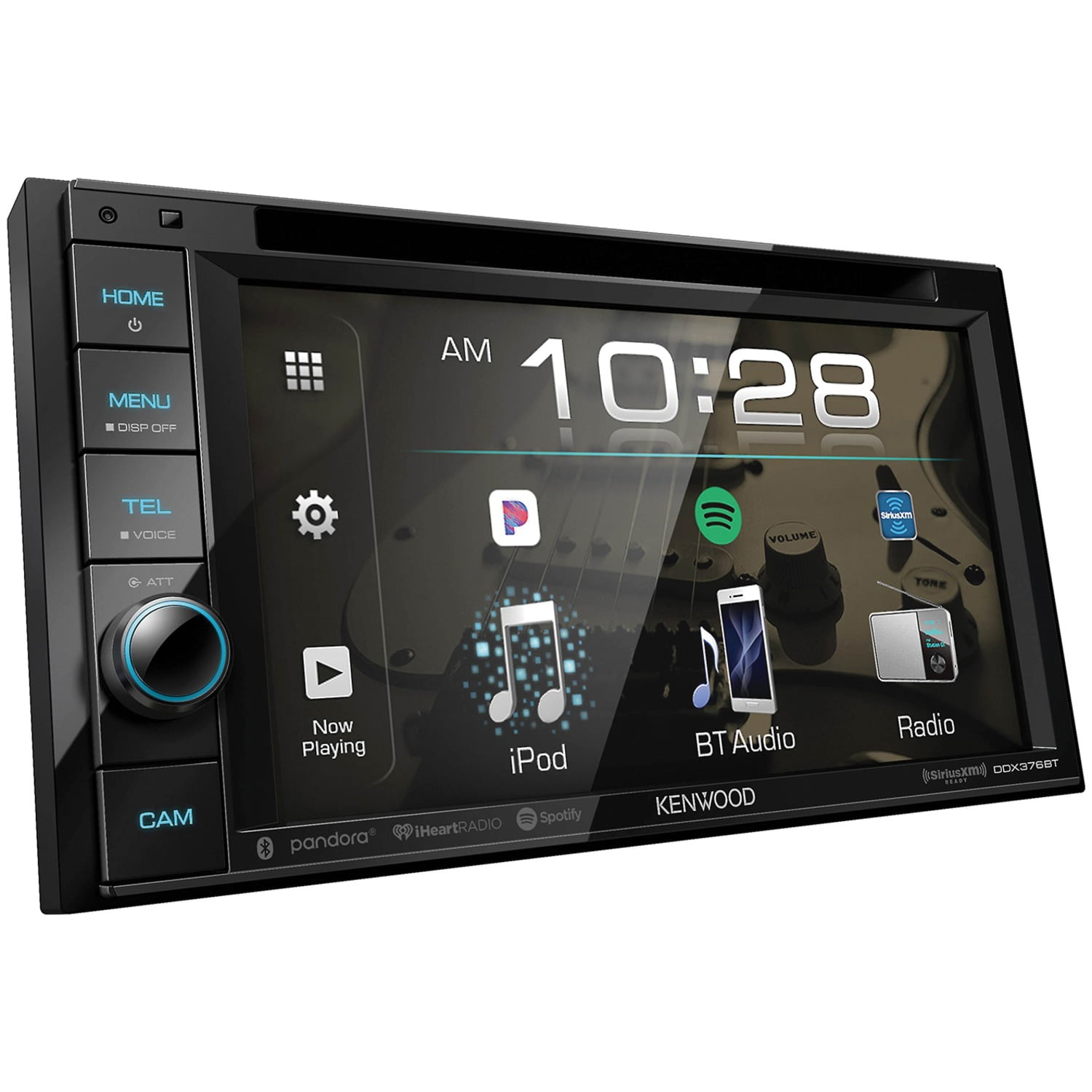 Kenwood DDX376BT 6.2" Double Din In-Dash DVD Receiver With Bluetooth