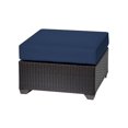 thumbnail image 1 of TK Classic Barbados Wicker Patio Square Ottoman in Navy, 1 of 6