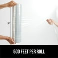 thumbnail image 4 of GORILLA GRIP 500% Stretch Film Heavy Duty Plastic, 1 Pack 500ft Shrink Wrap Rolls 10" Clear, 4 of 9