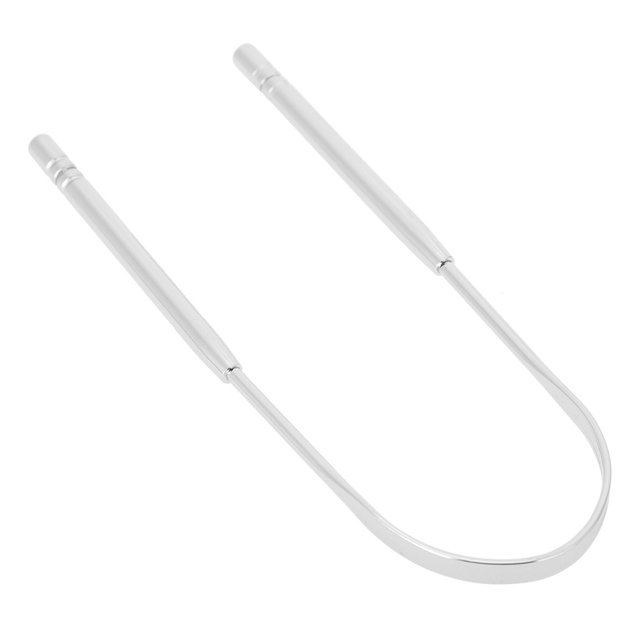 Raspador de lengua ANGGREK limpiador de lengua de Acero inoxidable Tratamiento para El mal aliento