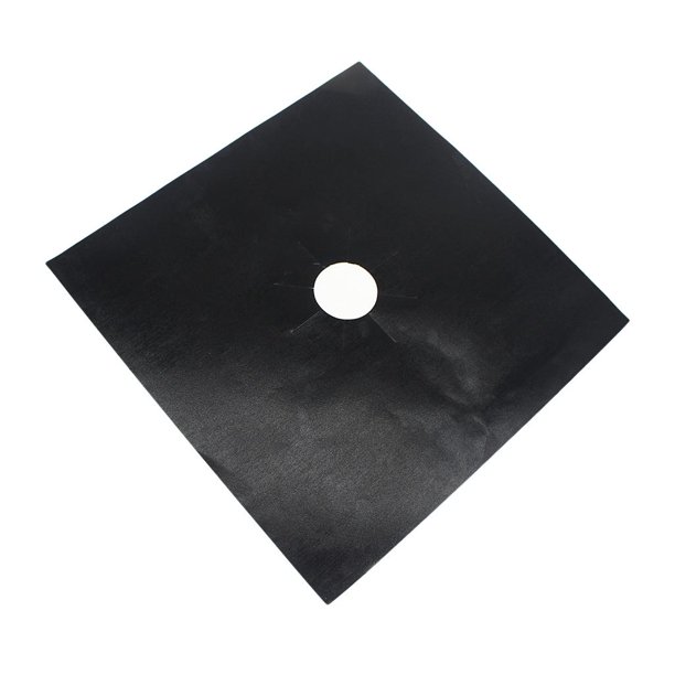 Protector de cocina reutilizable Alfombril de forro antiadherente Almohadil de de gas antiincrustante Negro Macarena Estera de la estufa de gas