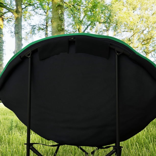 Chaise de camping - Outsunny - pliante - accoudoirs réglables, porte-gobelets, poches latérales Chaise de camping - Outsunny - pliante - accoudoirs réglables, porte-gobelets, poches latérales