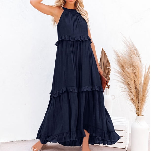 Flare Midi Dress V Neck Dresses for Women Womens Summer Maxi Dress Halter Sleeveless Tiered Beach Dress Casual Loose Swing Boho Smocked Dresses for Tall Women Work Casual Fall Lace Dresses for Flare Midi Dress V Neck Dresses for Women Womens Summer Maxi Dress Halter Sleeveless Tiered Beach Dress Casual Loose Swing Boho Smocked Dresses for Tall Women Work Casual Fall Lace Dresses for